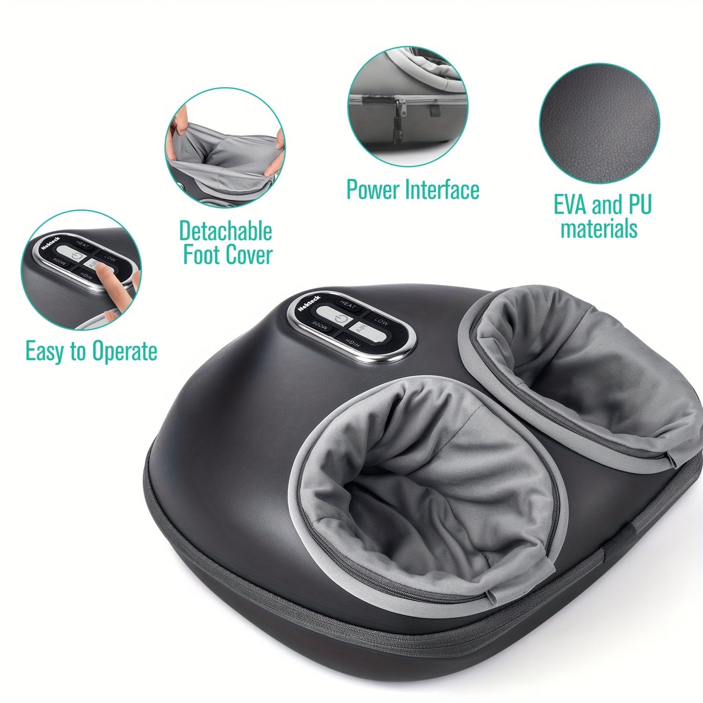 2025 Upgraded Foot Massager with Heat