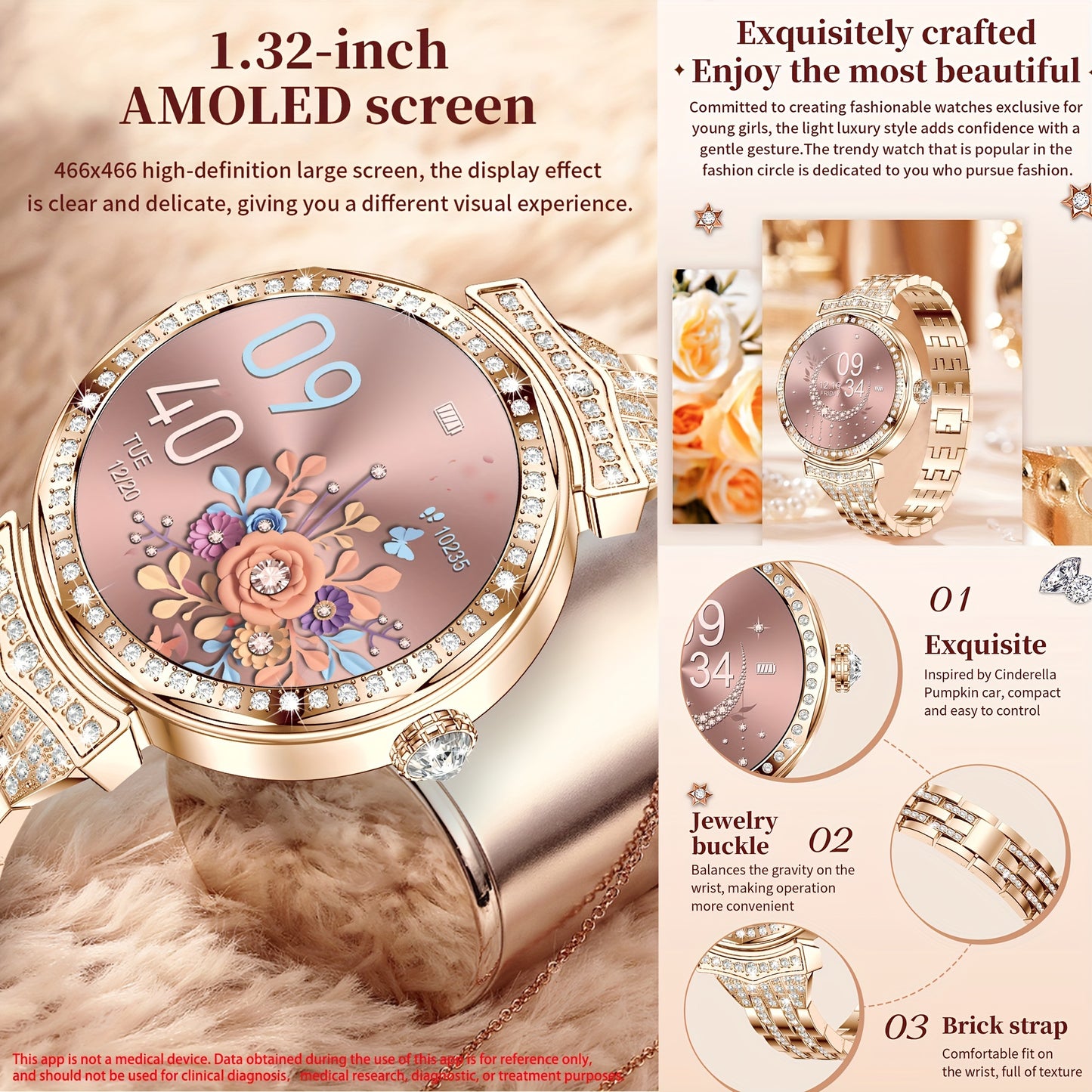 1.32"  Smart Watch For Women