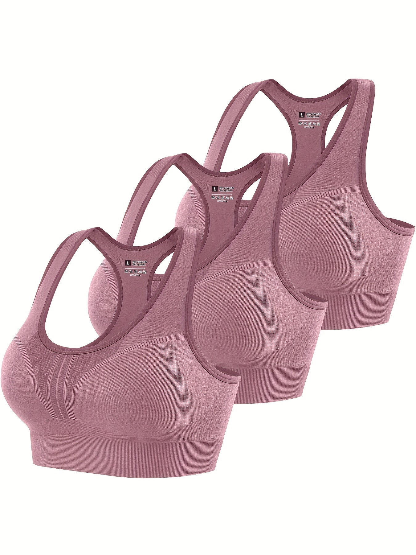 3-Piece Set Of Luxurious Seamless  Wireless Tank Bras