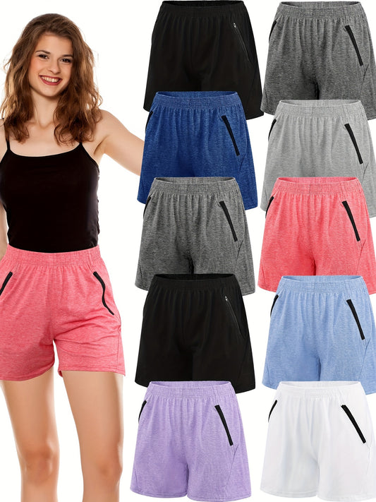 10 Pack Dry Women's Workout Shorts