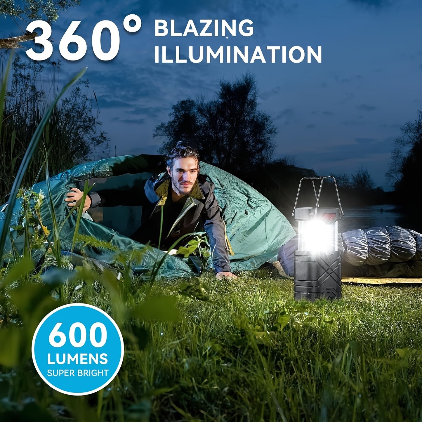Rechargeable 4/8 Pack Camping Lantern