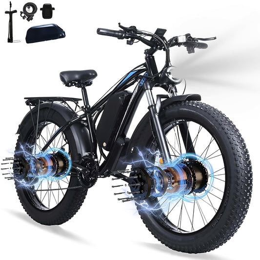 Adult Off-Road , Fat Tire E-Bike 1104WH Battery