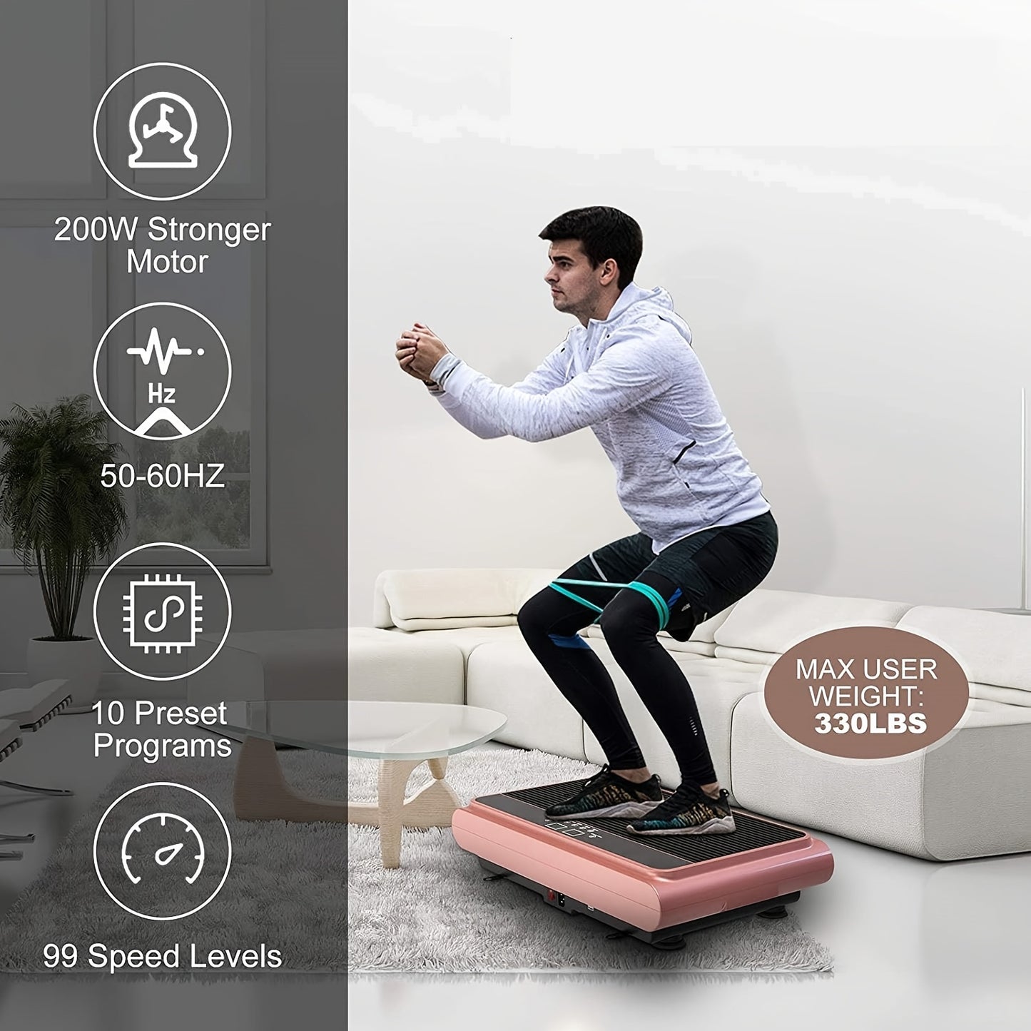 Pink Vibration Exercise  Vibration Platform