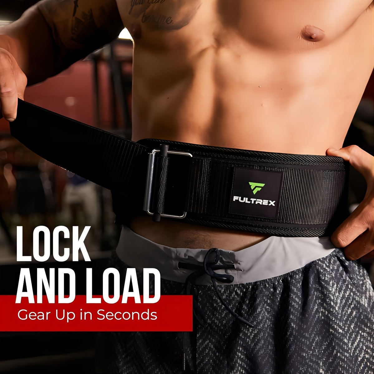 4-Inch Self-Locking Weight Lifting Belt