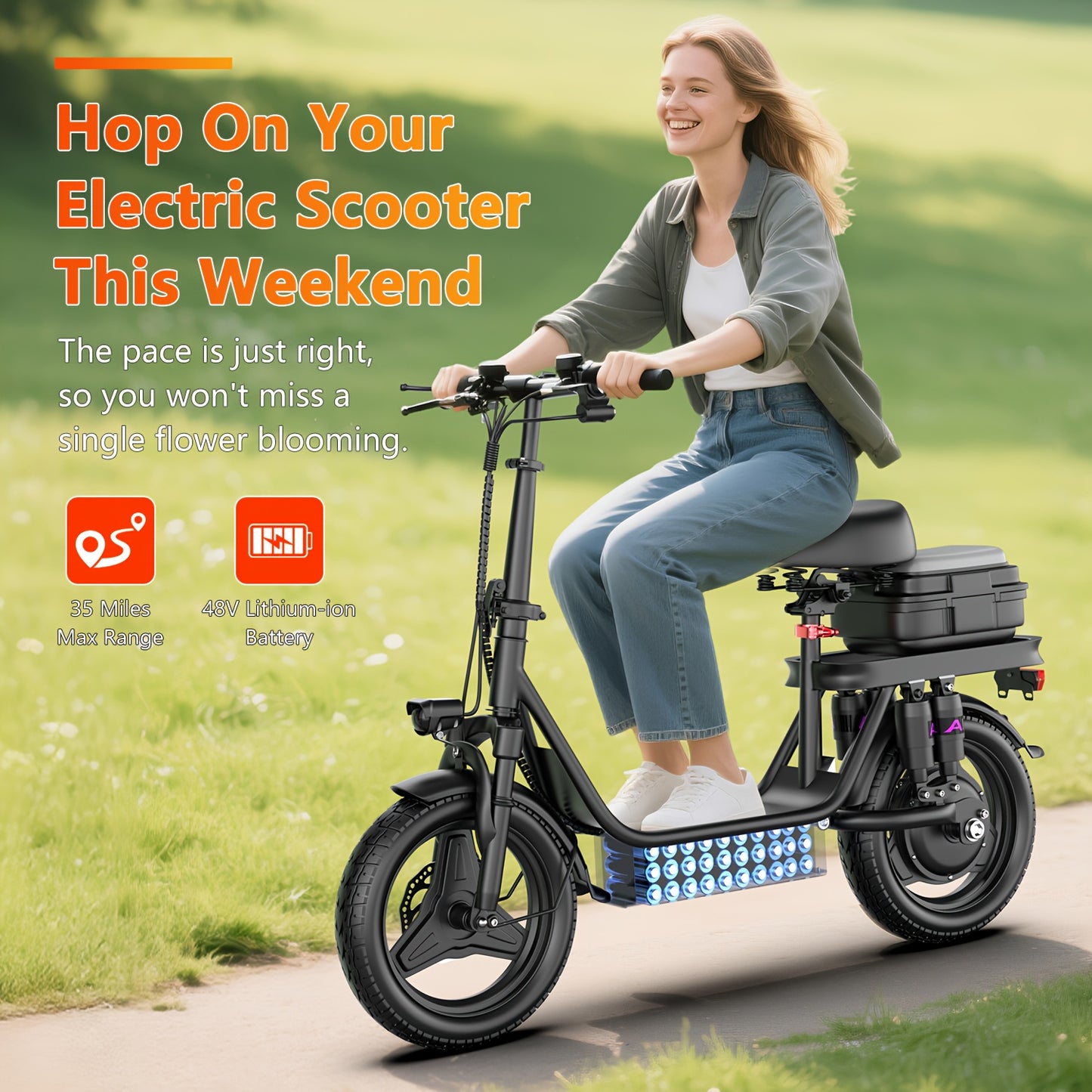 20MPH 30-45 Mile Folding Electric Scooter