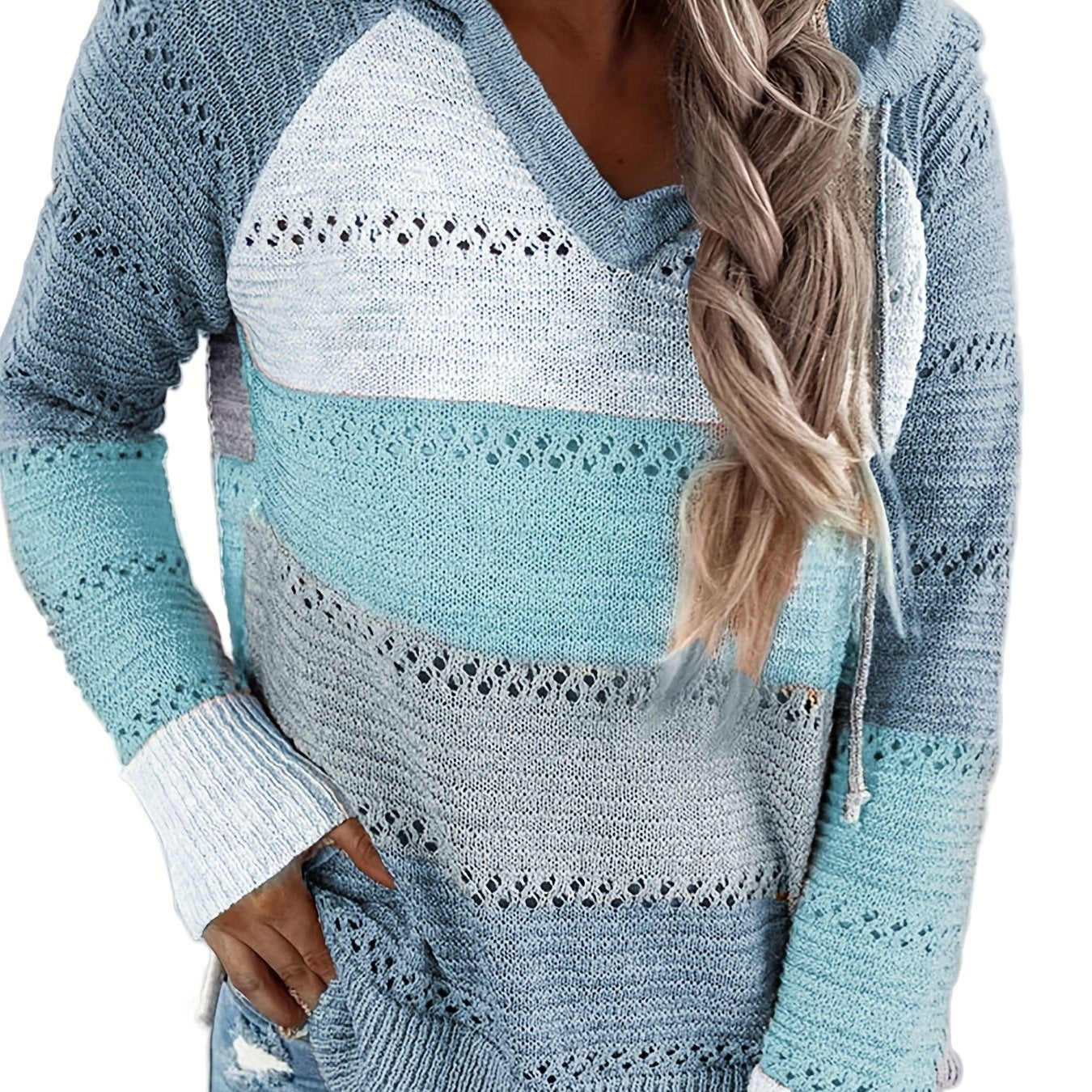 Women's Outdoor Long Sleeve Color Block Pullover/Cardigan