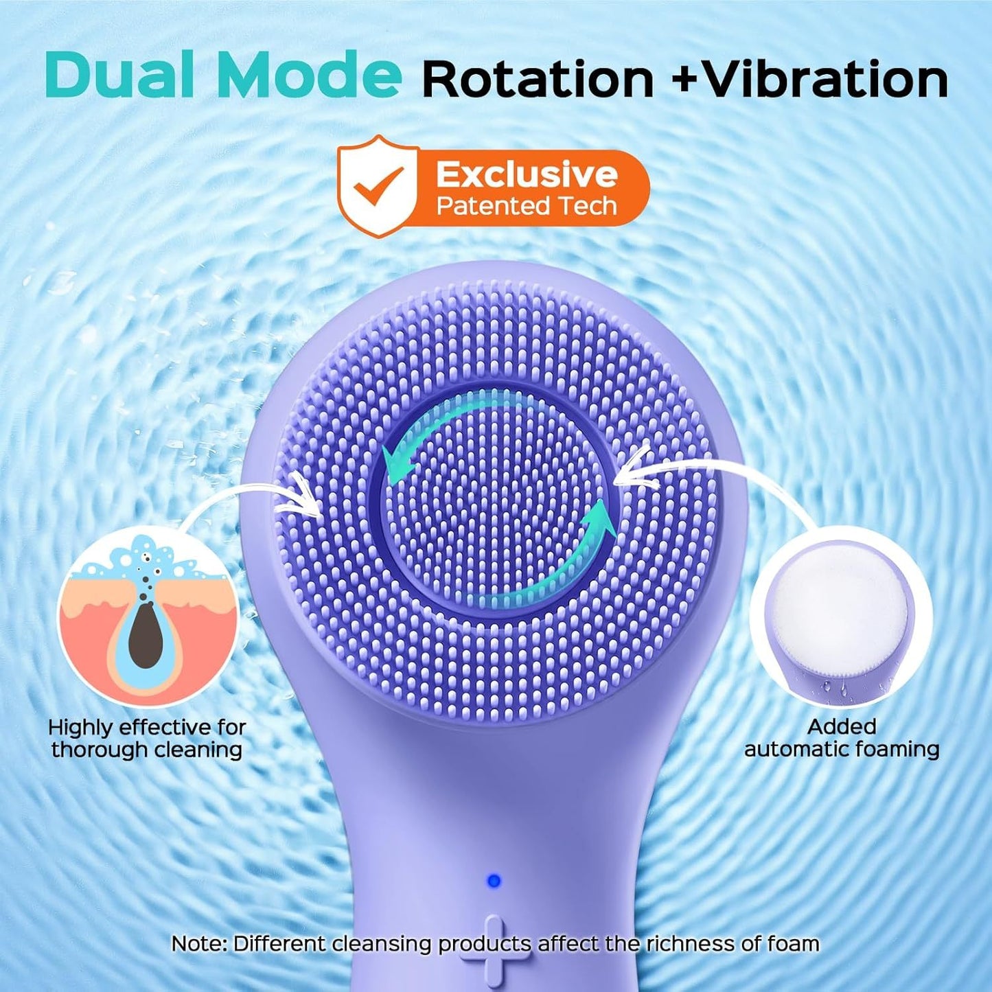 2-in-1 Spin and Vibration Face Scrubber