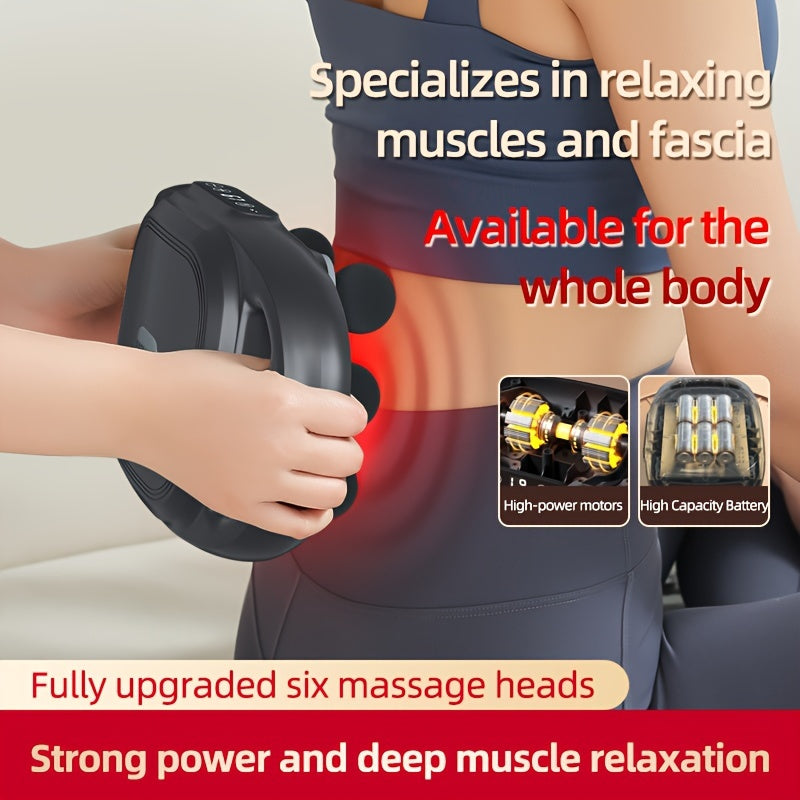 Six Head Multi-function Electric Massage Gun