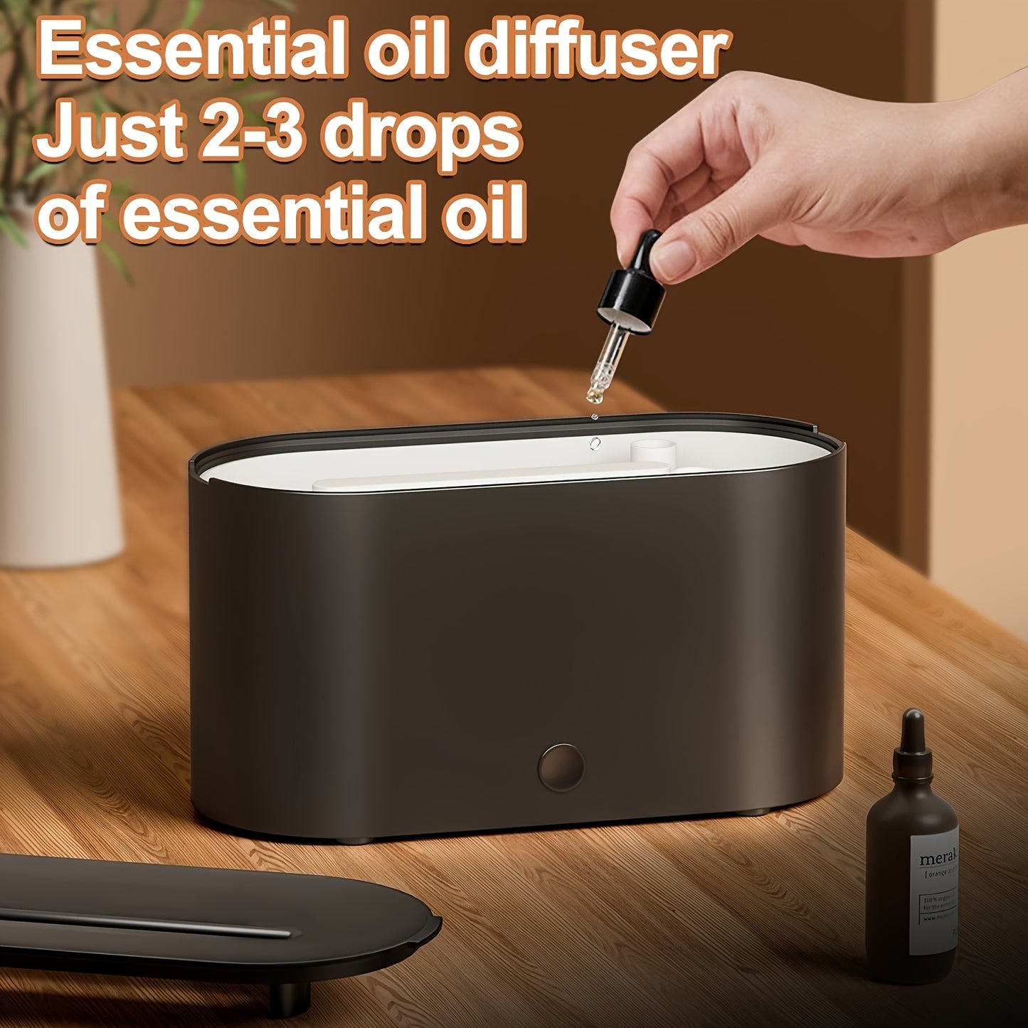 6-Color Flame Effect Humidifier & Essential Oil Diffuser