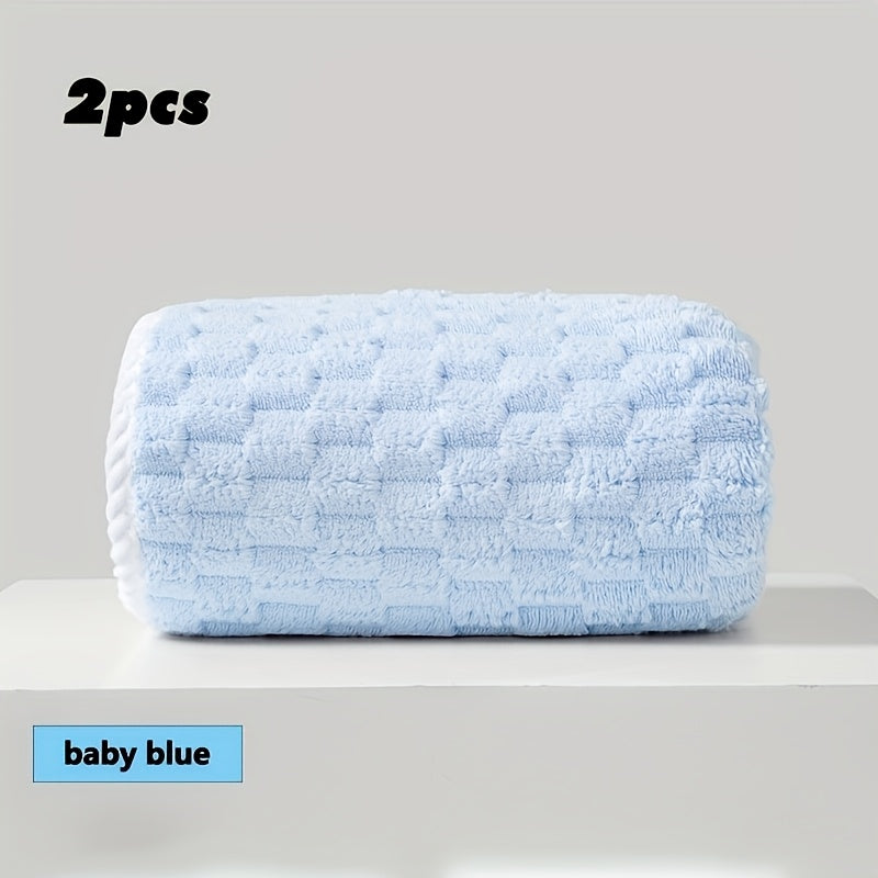 2pcs Ultra-Soft Waffle Weave Towels -