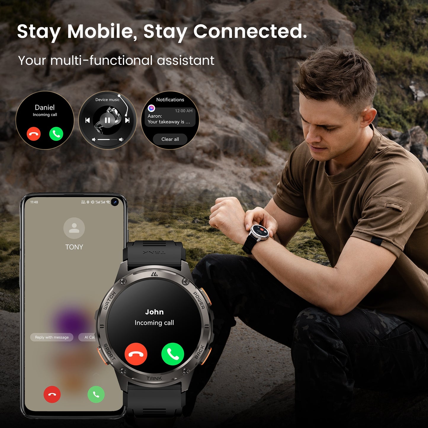 T3 Ultra GPS Smart Watch For Men