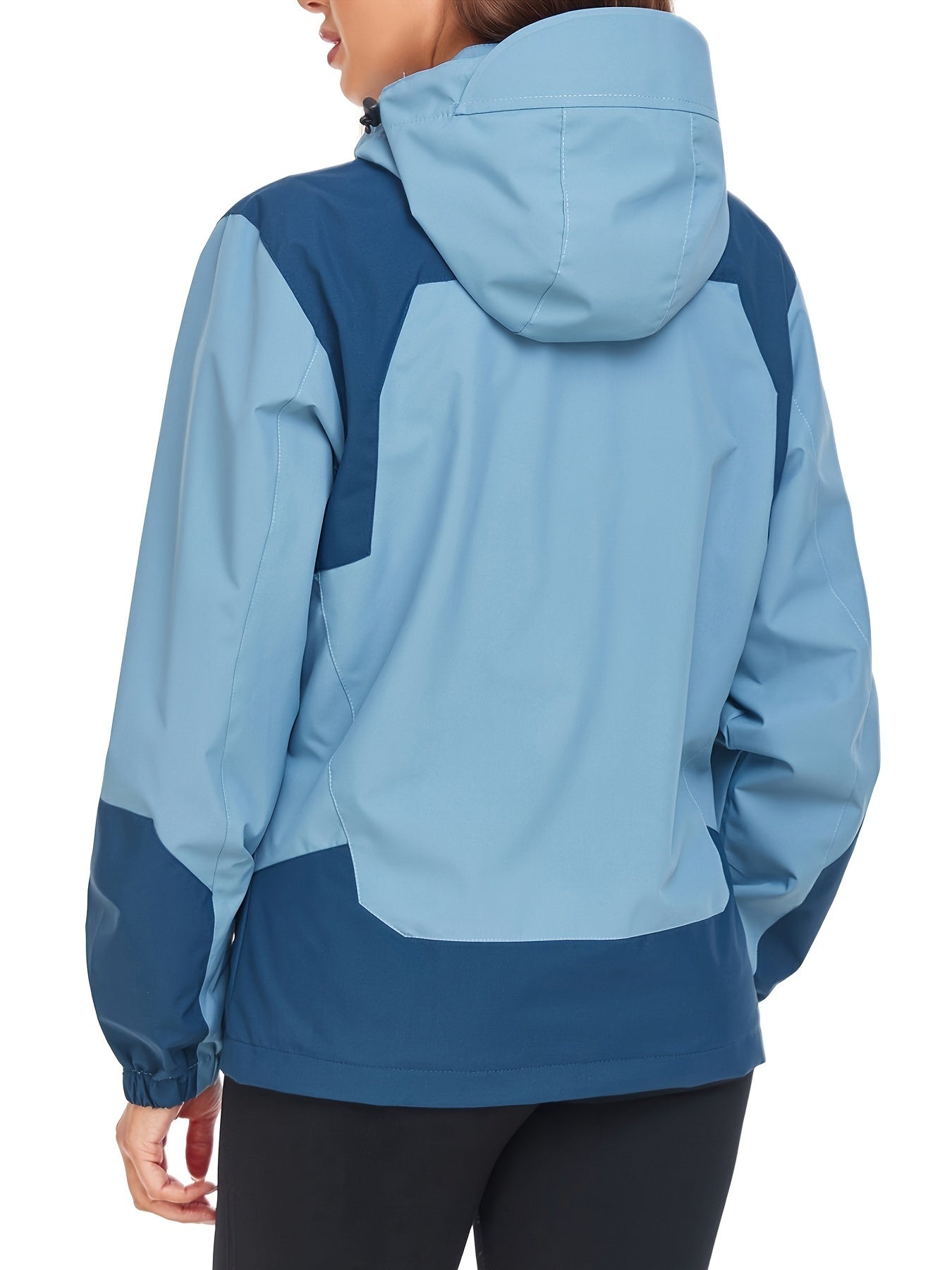 Womens Rain Jacket Lightweight Active Outdoor Raincoat With Removable Hood