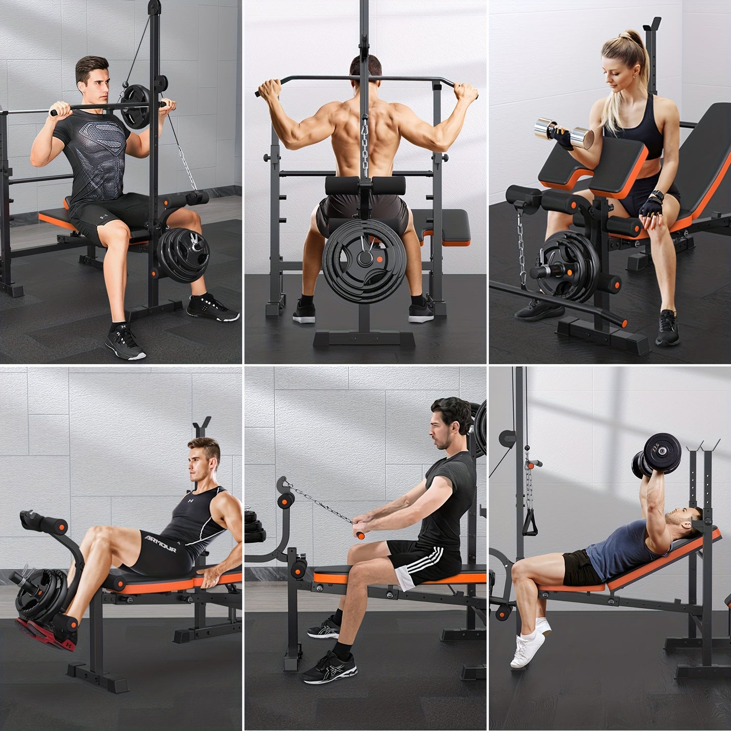 8-in-1 All In One Adjustable & Foldable Weight Bench