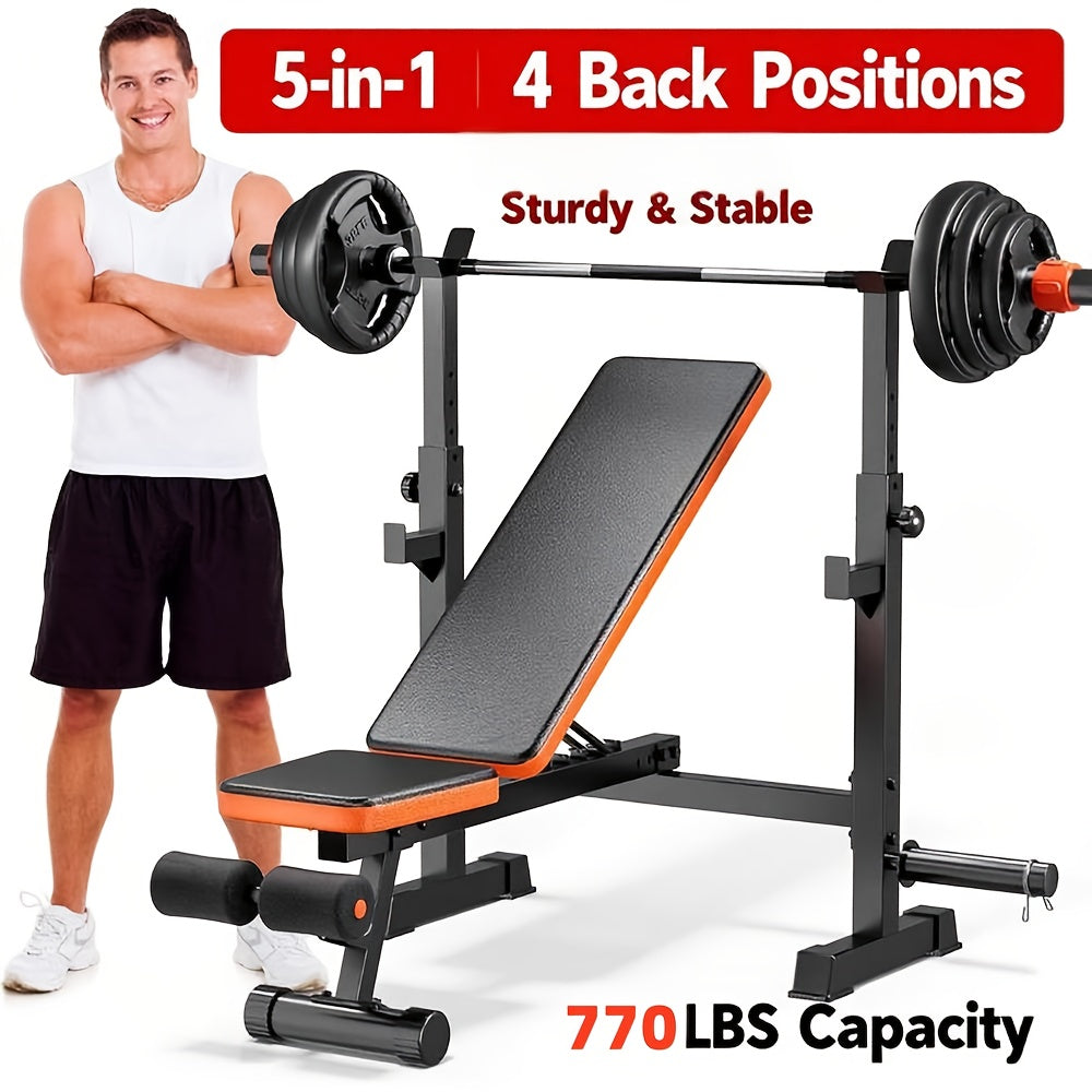 8-in-1 All In One Adjustable & Foldable Weight Bench