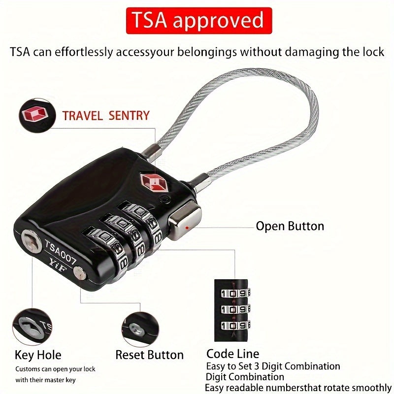 1-Pack TSA-Approved Travel Locks