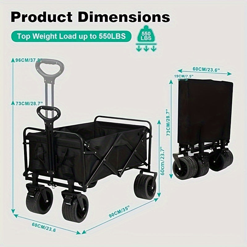 Waterproof Heavy-Duty Foldable Camping Wagon