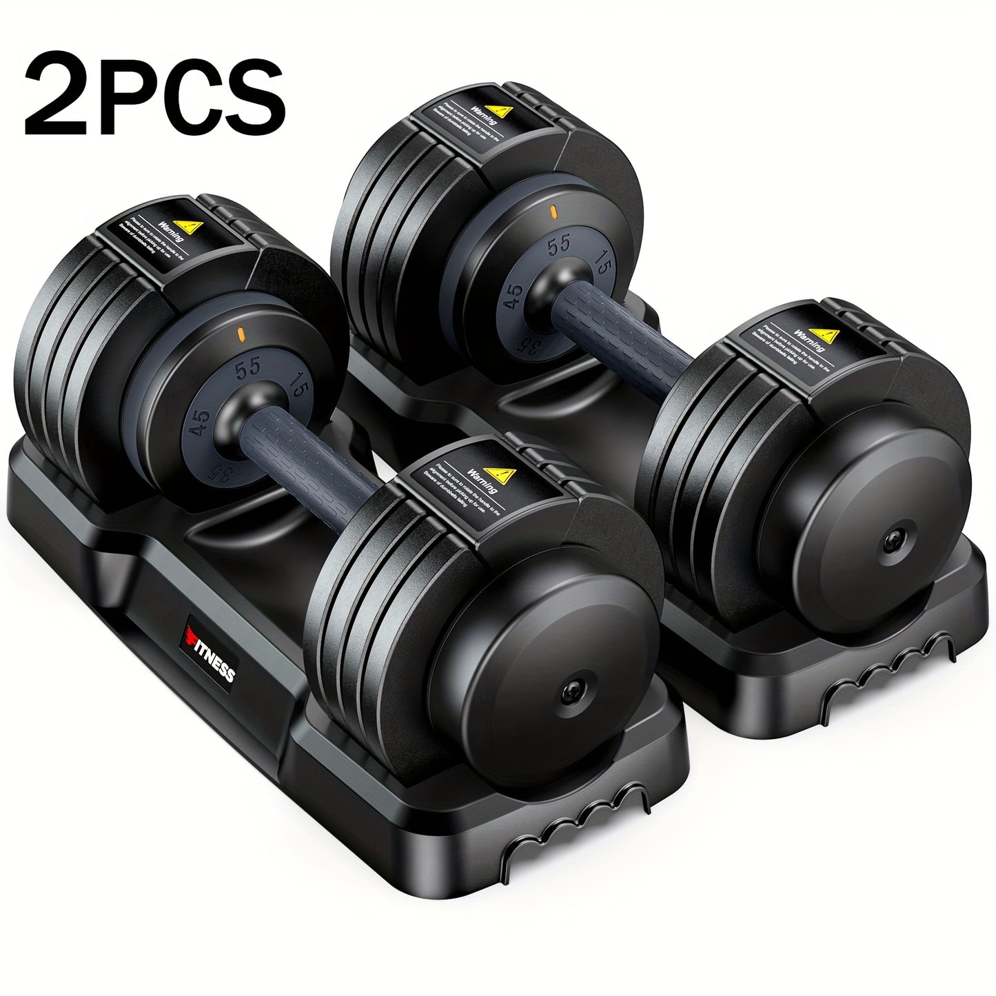 2pcs Adjustable Dumbbell Set