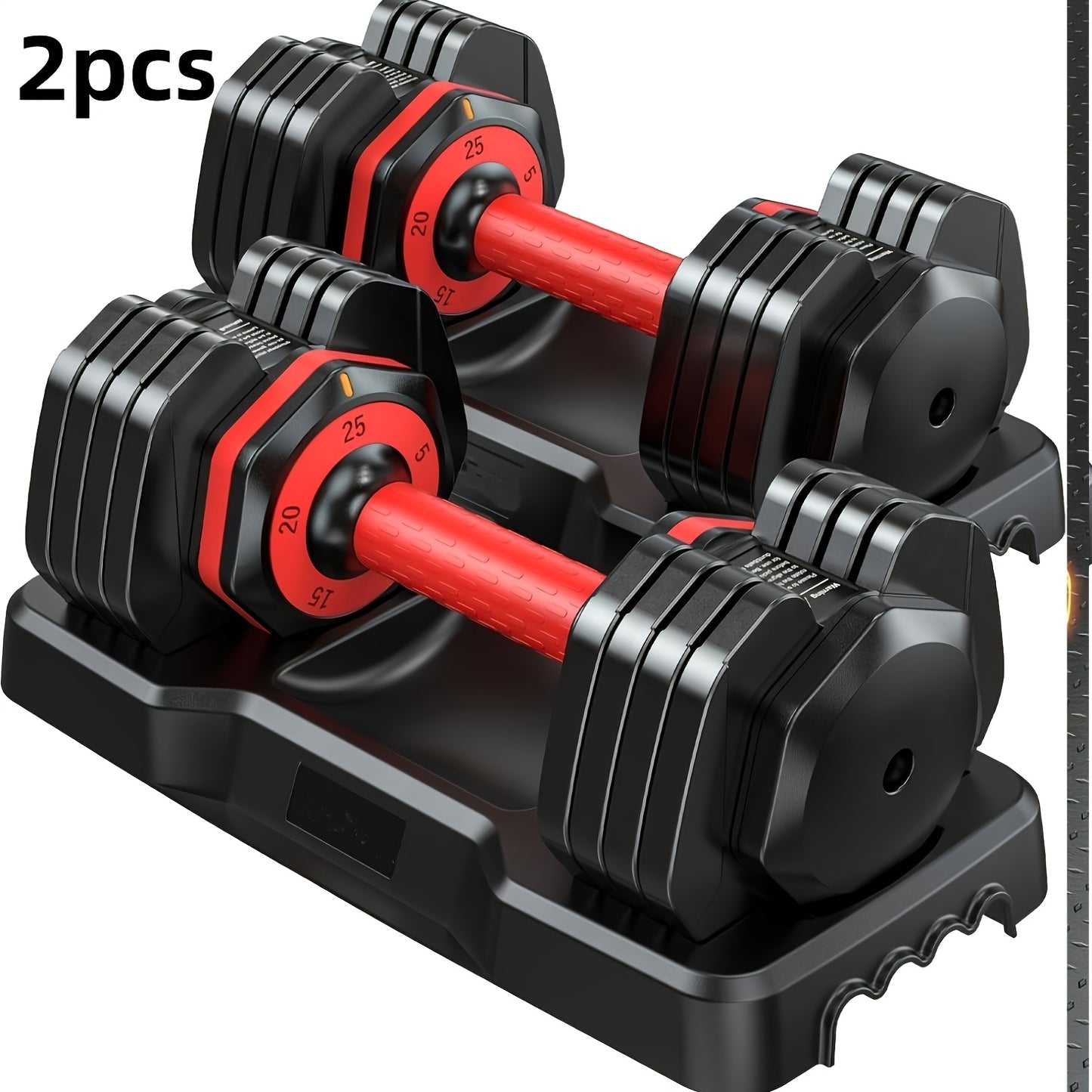2pcs Adjustable Dumbbell Set