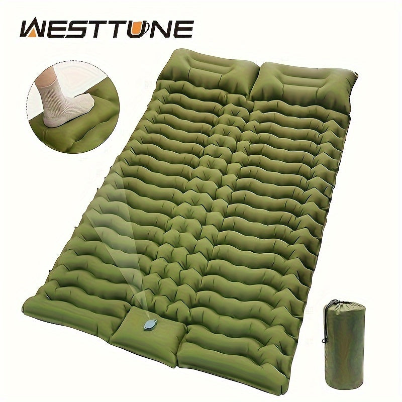 Camping With A Two-person Sleeping Pad Air Mattress