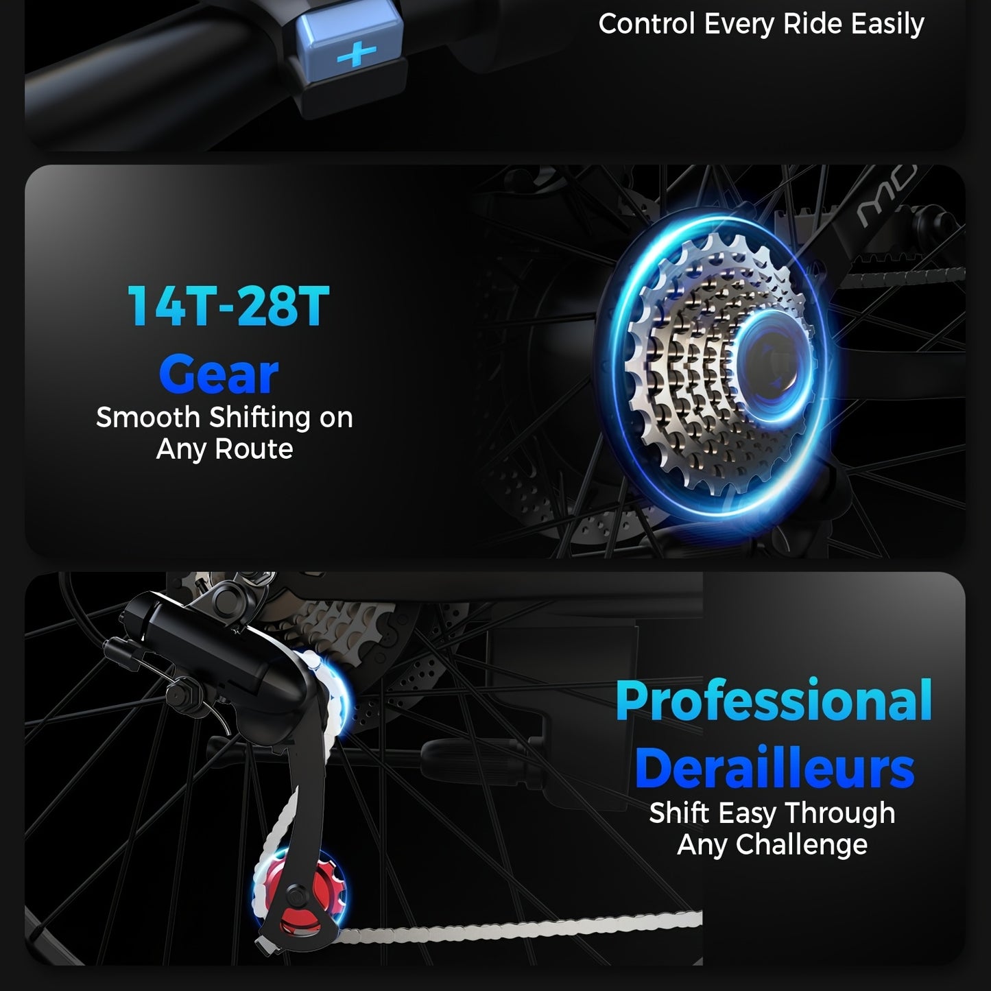 G26 749W/500-750W Peak Motor Electric Bike for Adults