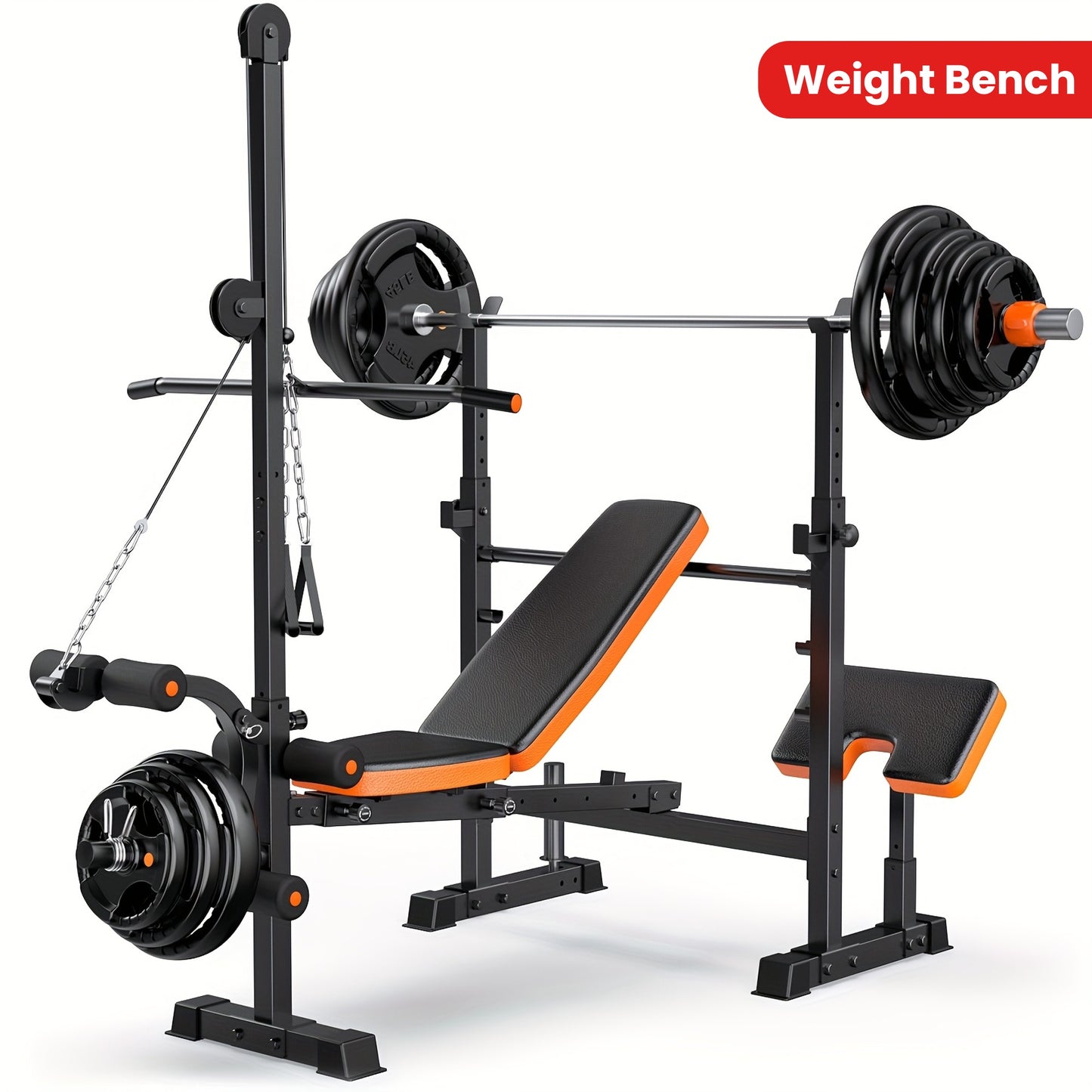8-in-1 All In One Adjustable & Foldable Weight Bench