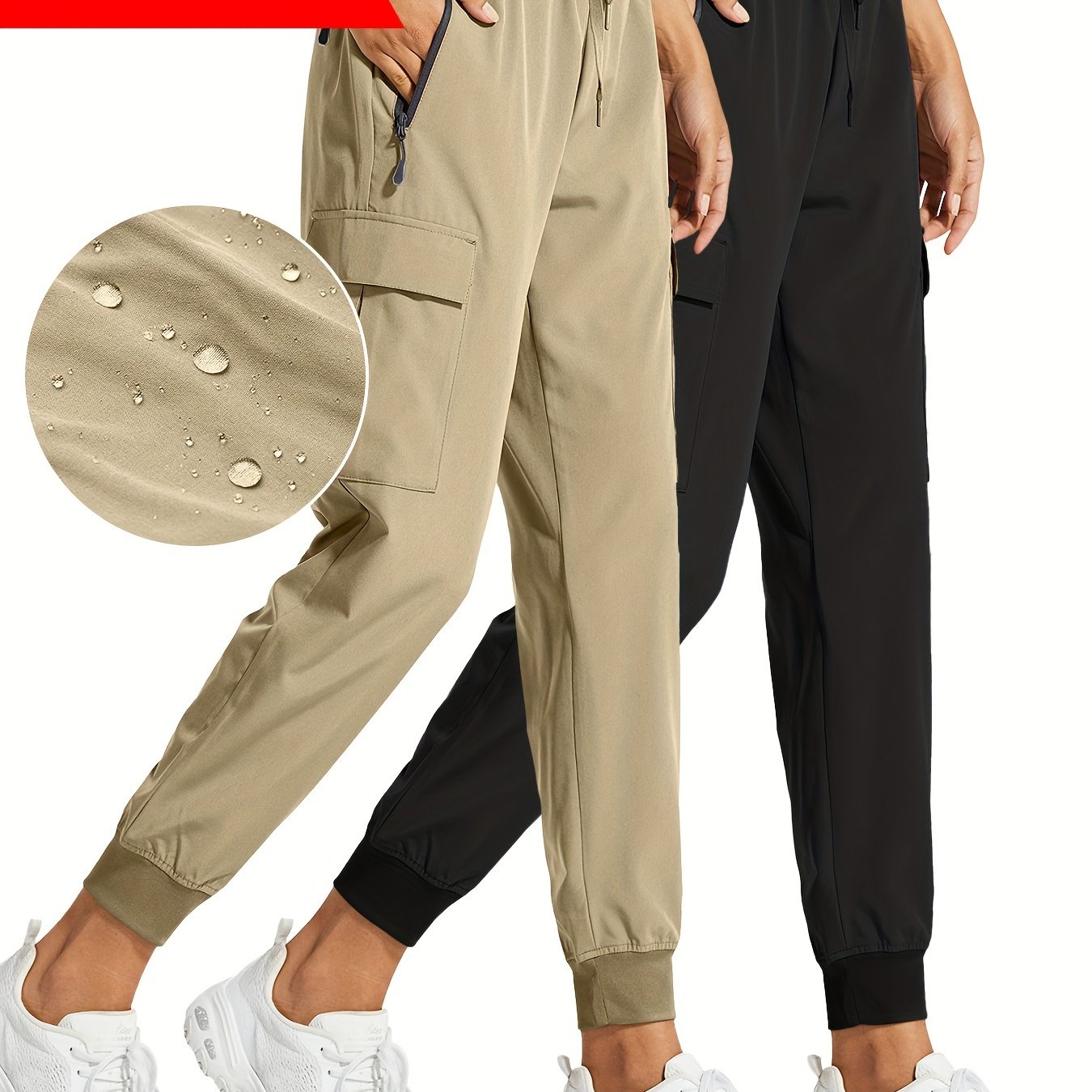 2PCS Women's Cargo Joggers