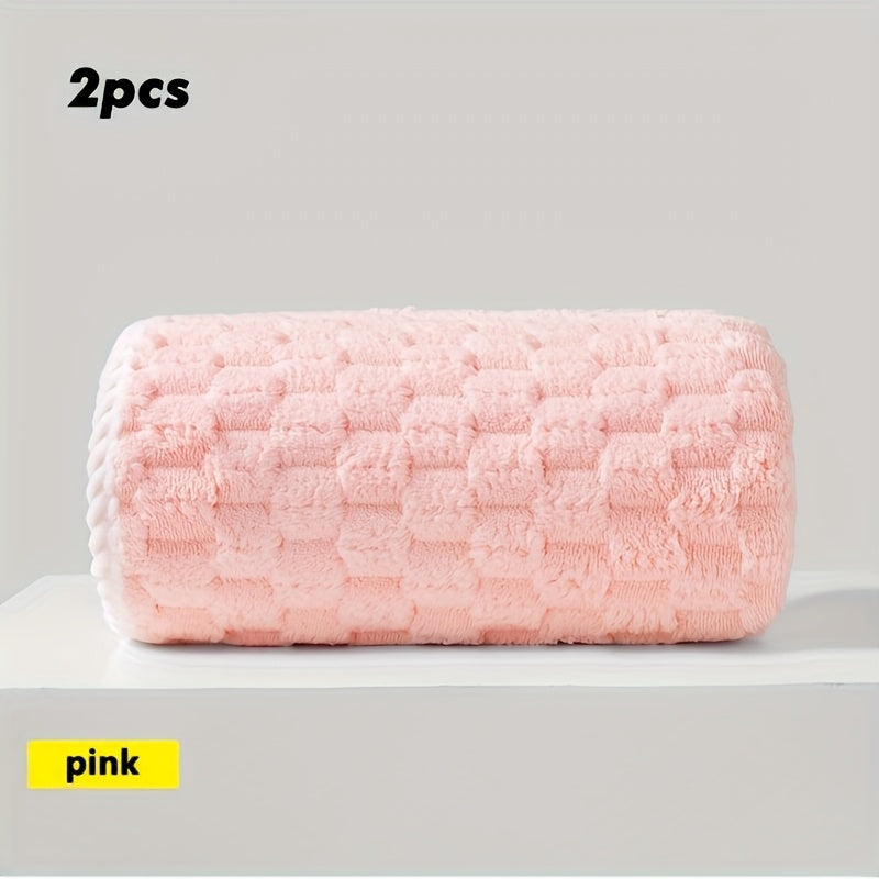 2pcs Ultra-Soft Waffle Weave Towels -