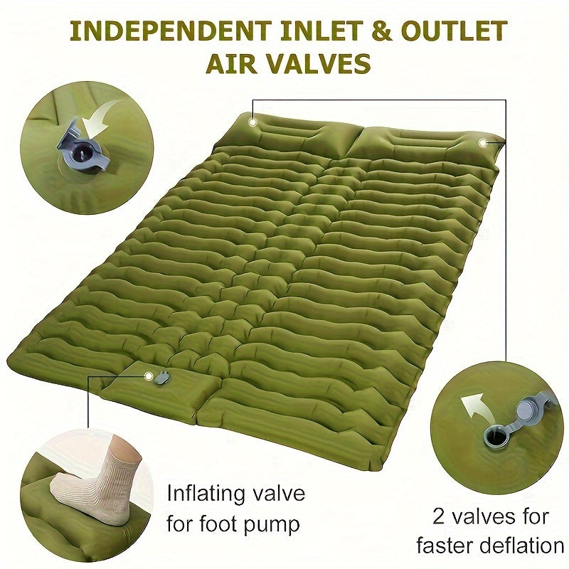 Camping With A Two-person Sleeping Pad Air Mattress