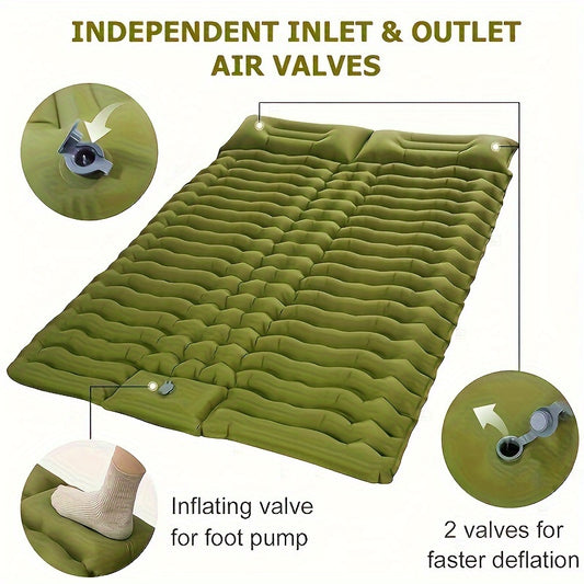 Camping With A Two-person Sleeping Pad Air Mattress