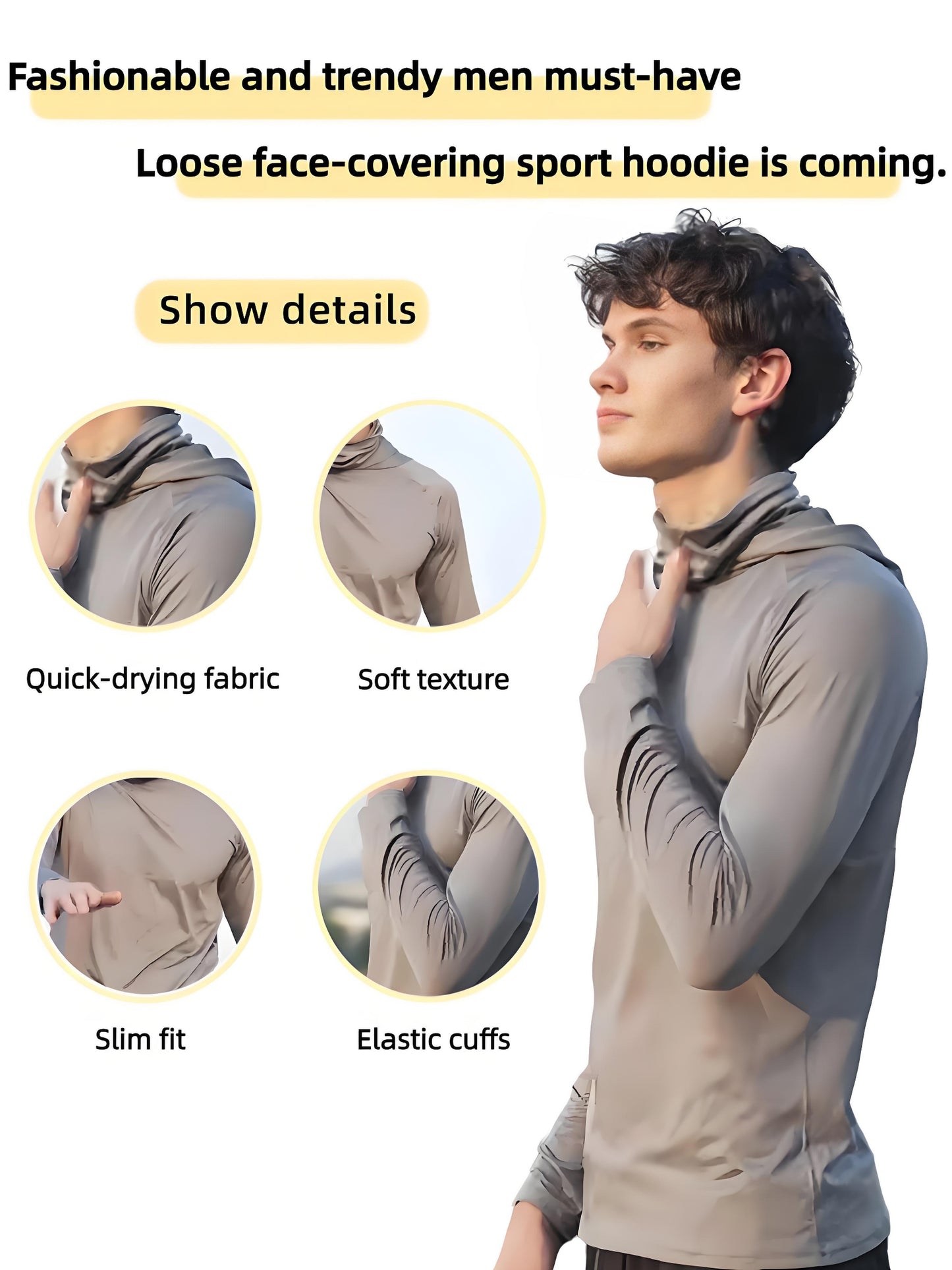 3 Pcs High Stretch Long Sleeve Solid Men's Rash Guard Shirts