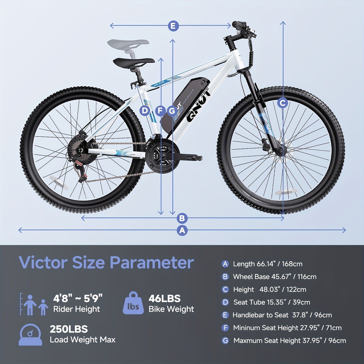 Victor 26" Electric Bike for Adults