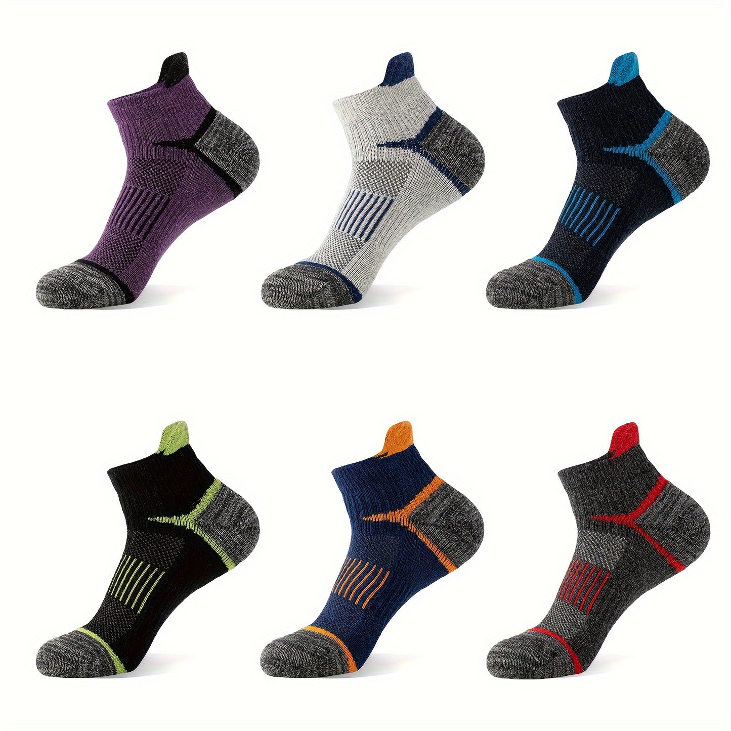 6 Pairs Merino Wool Compression Socks