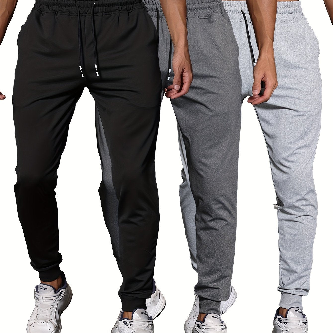 Regular Fit 3 Pcs Men's Jogger Sweatpants