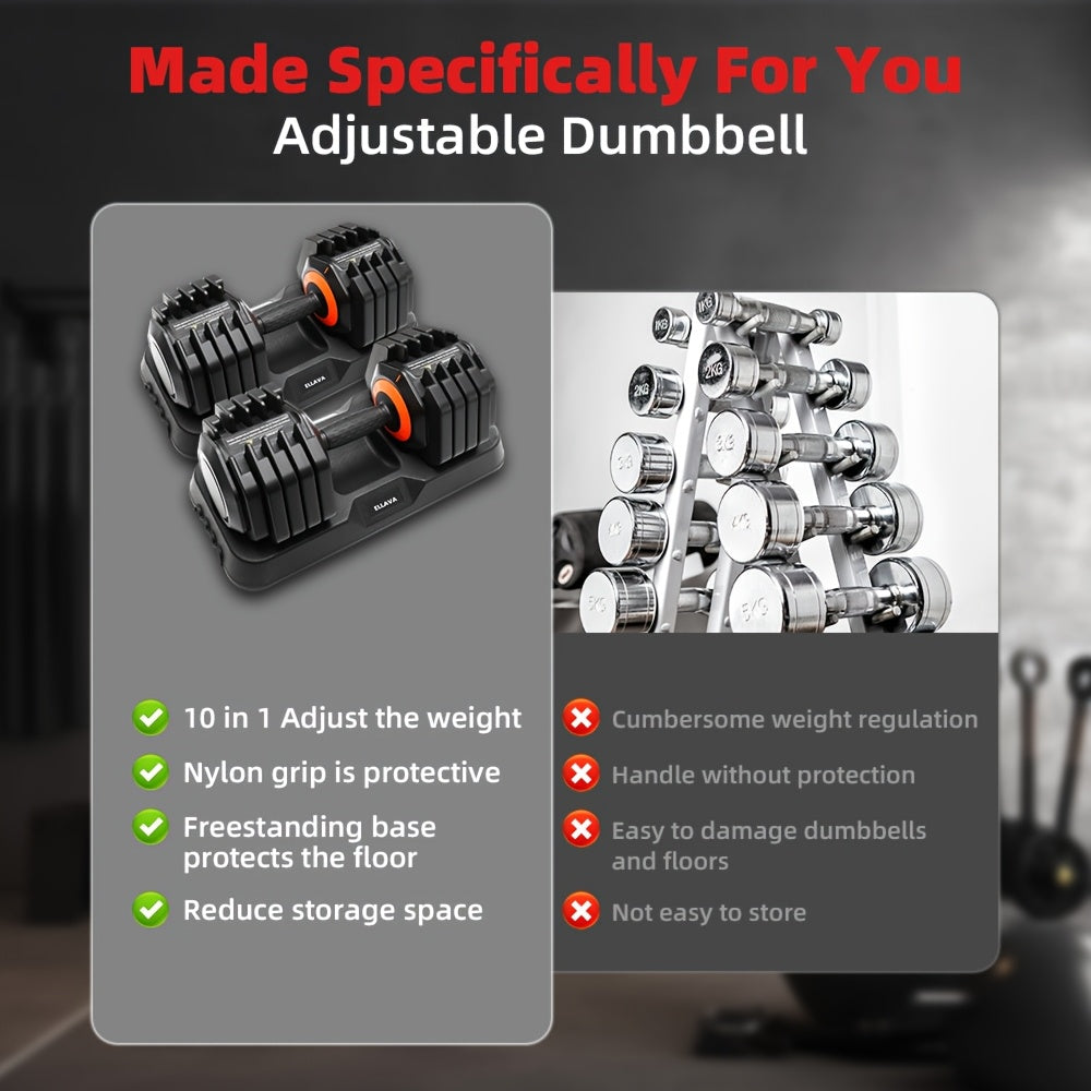 Adjustable Dumbbell 9-55lbs