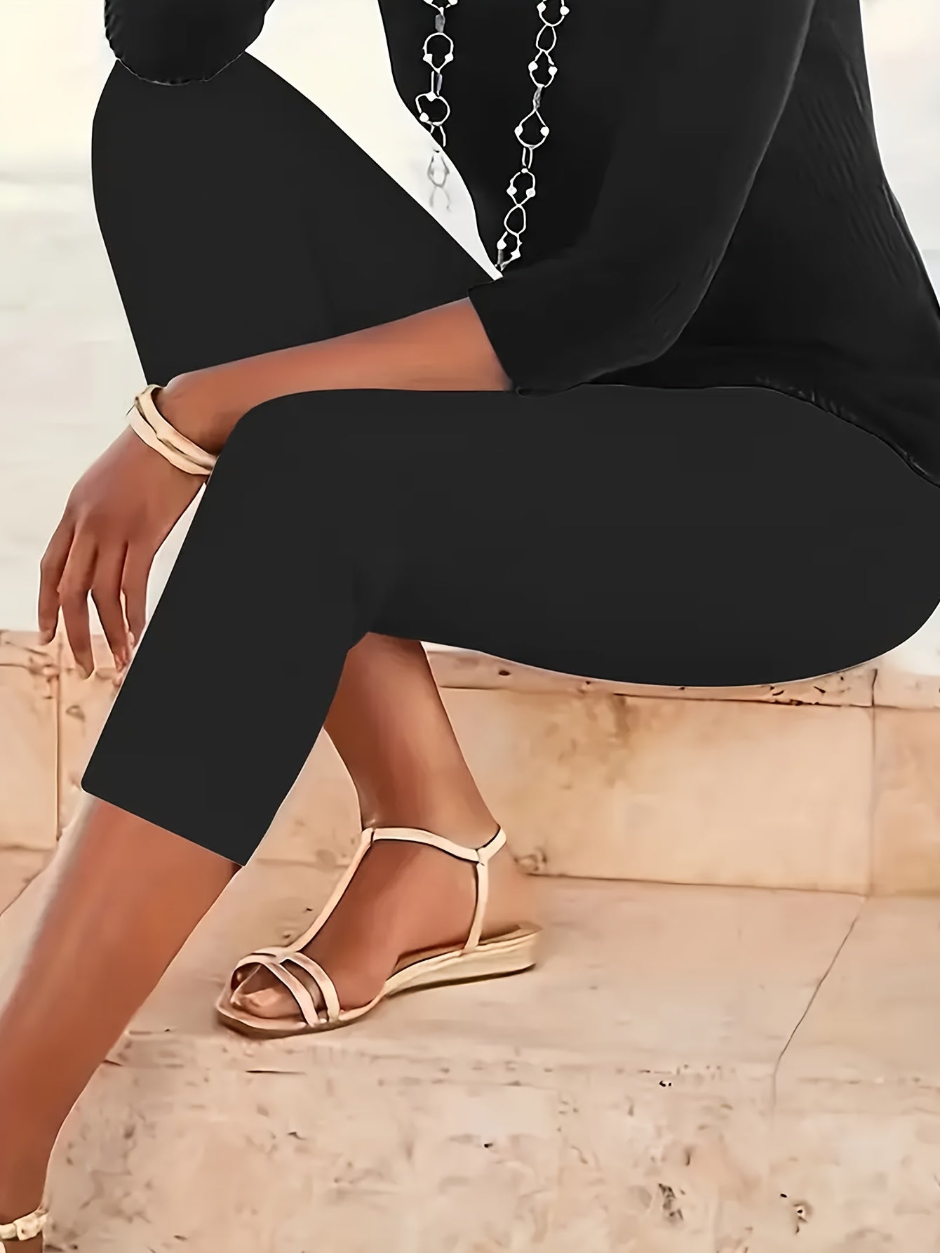 4pcs Women's High-Waisted Stretch Leggings