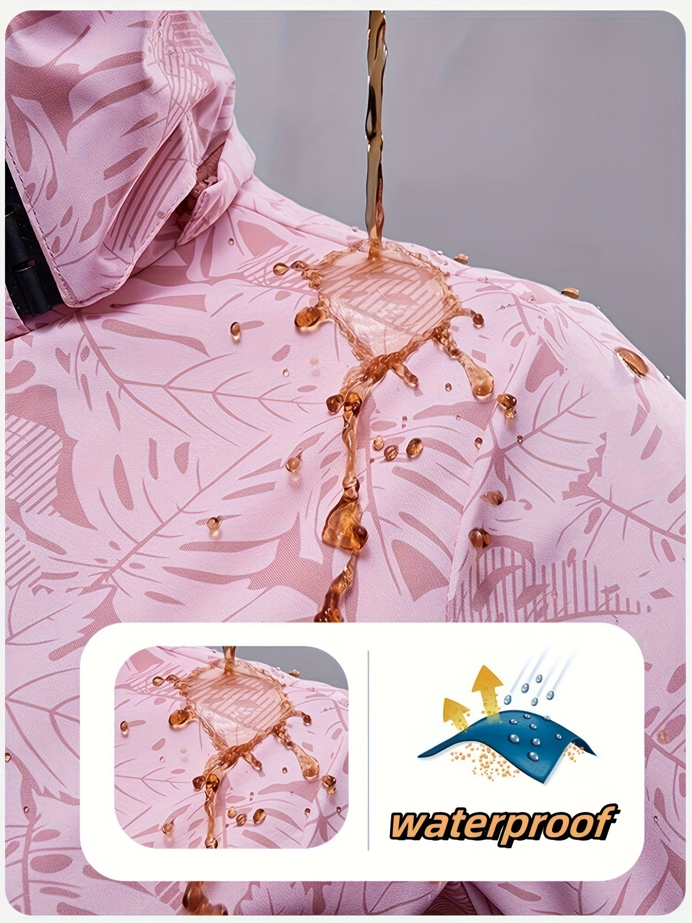 Women's Camouflage Outdoor Waterproof Jacket: