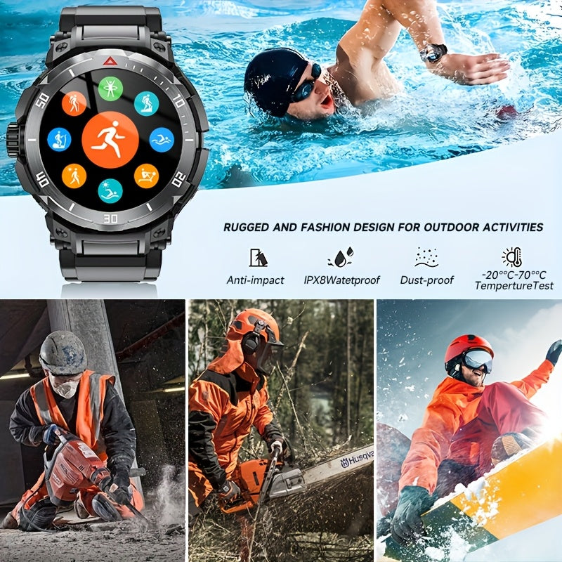 Smart Watch with Built-in Wireless Earphones