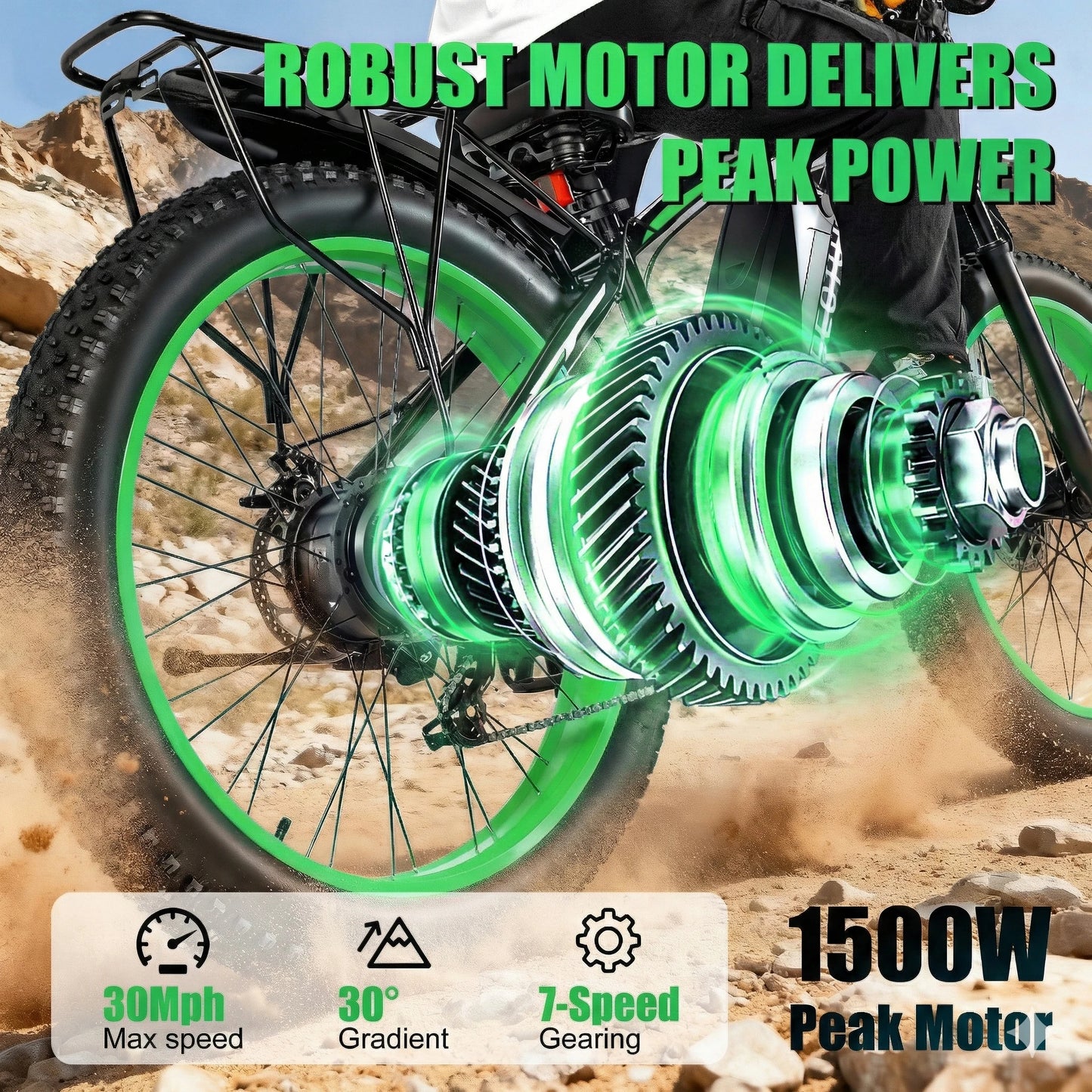 26" Fat Tire Electric Bike for Adults 4