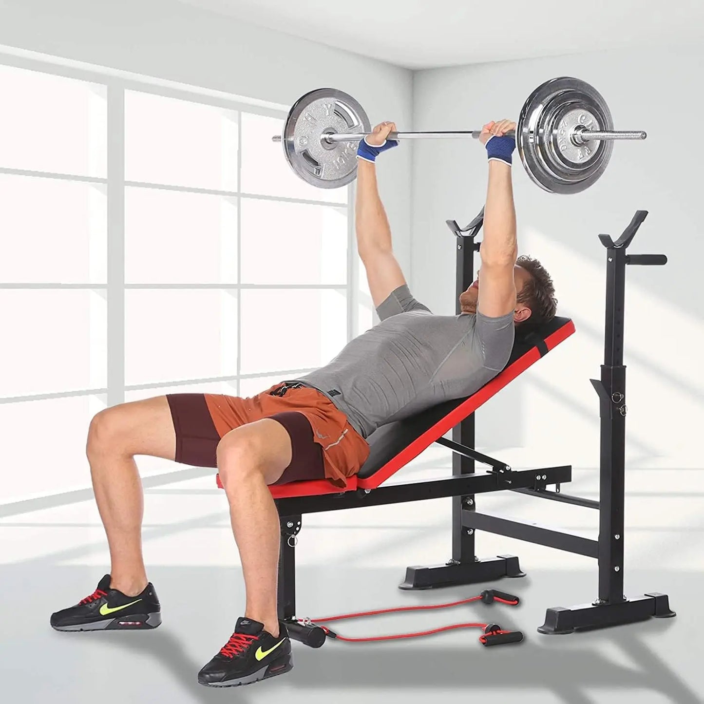 600lbs 6 in 1 Weight Bench Set