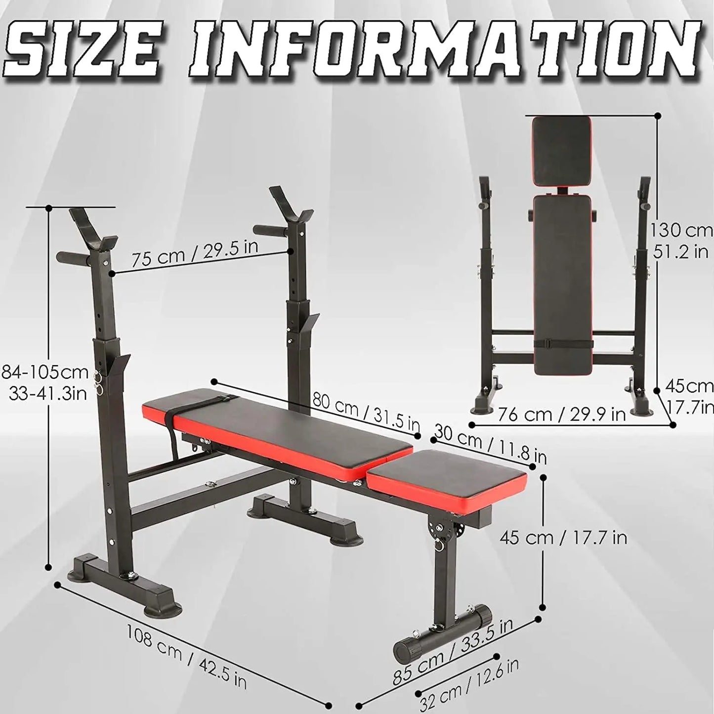 600lbs 6 in 1 Weight Bench Set