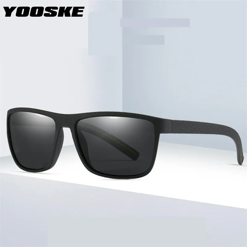 Square Polarized Sunglasses Men