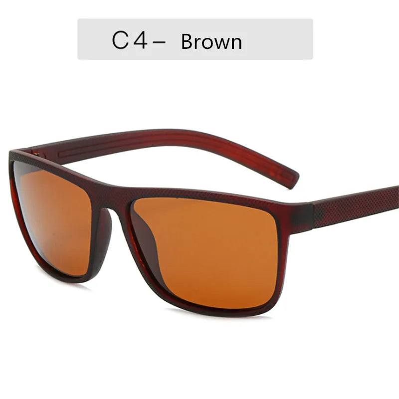 Square Polarized Sunglasses Men