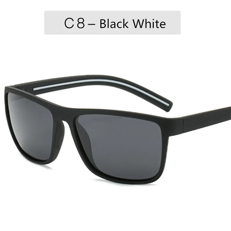 Square Polarized Sunglasses Men