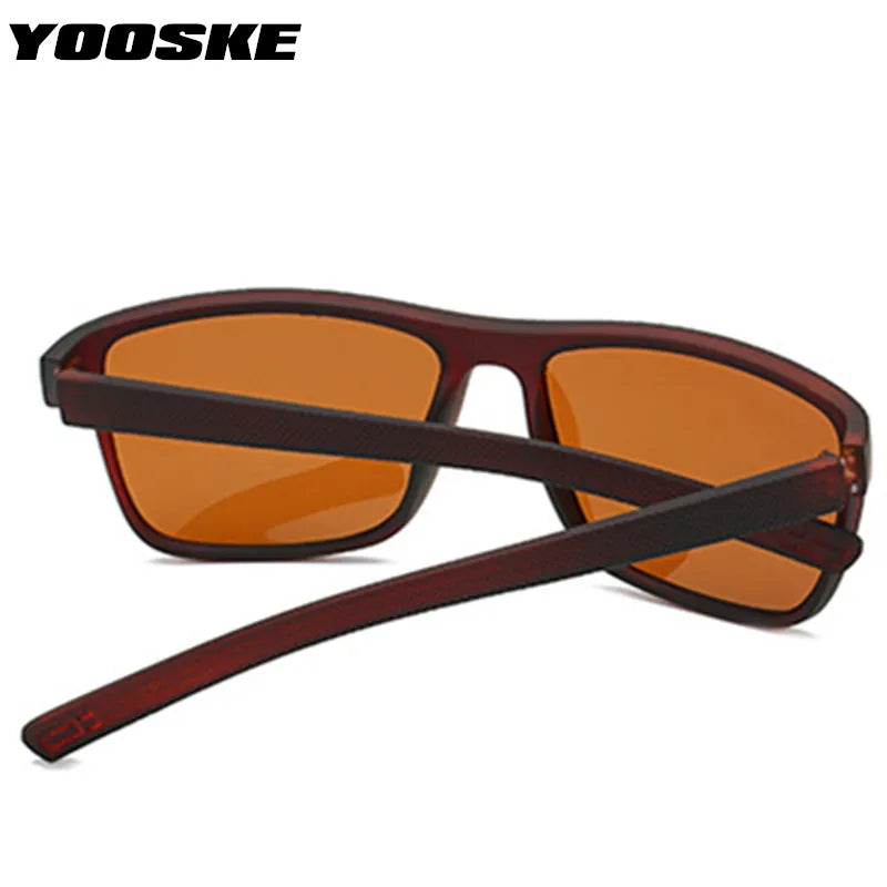 Square Polarized Sunglasses Men