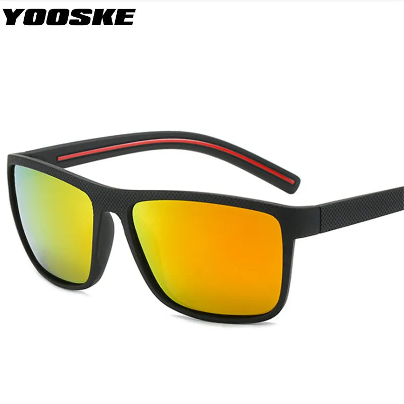 Square Polarized Sunglasses Men