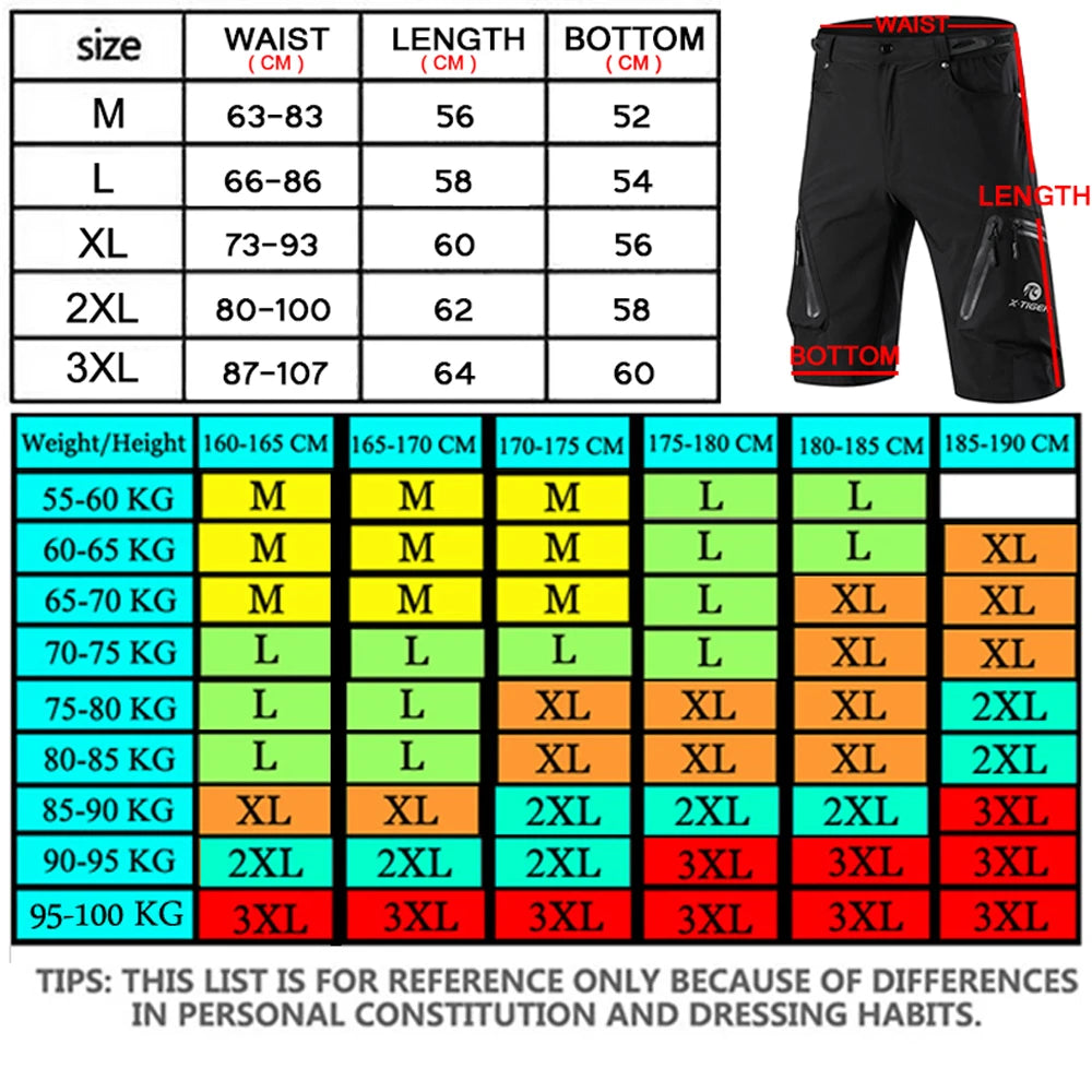 Men's Cycling Shorts With 5D Gel Pad Cycling Underwear