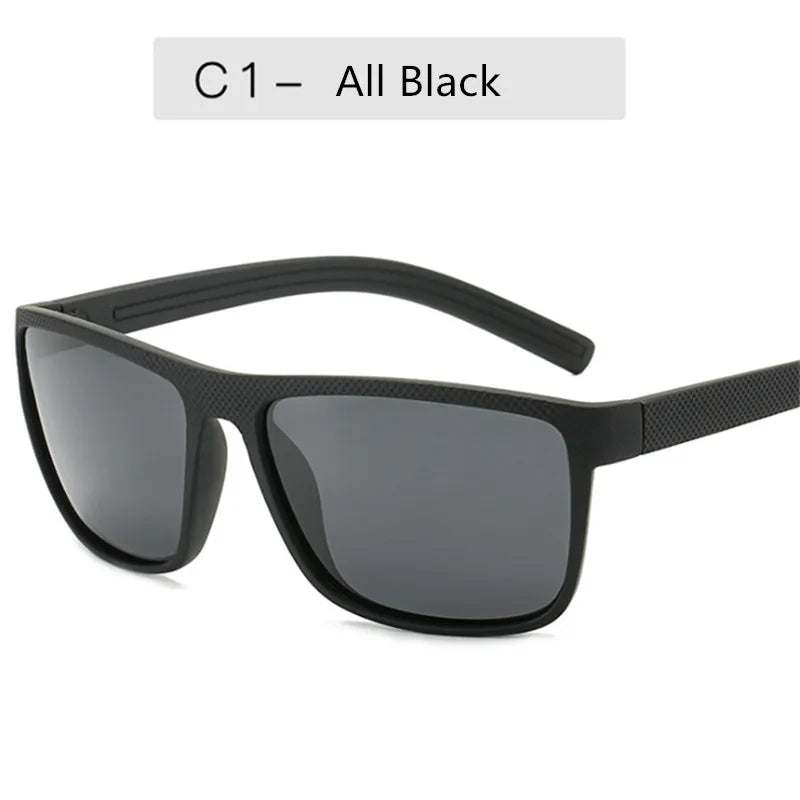 Square Polarized Sunglasses Men