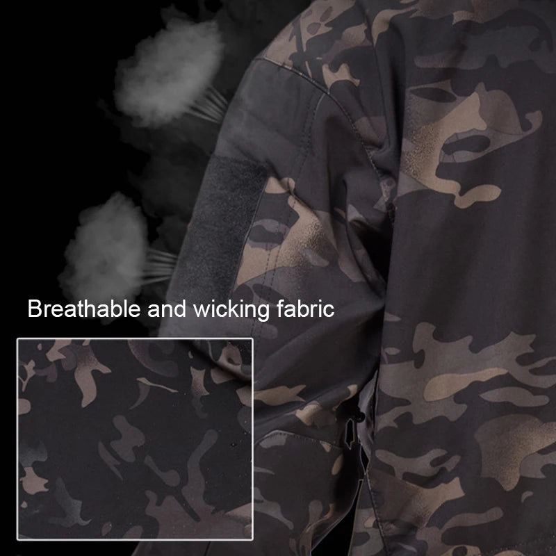 Hunting Hiking Winter Thermal Fleece Tactical Jacket