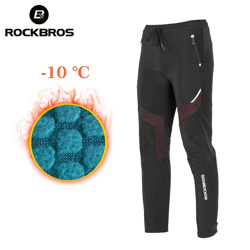 Winter Cycling Pants Men Fleece Sport