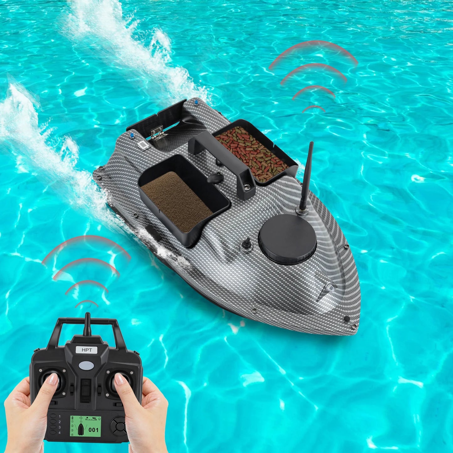 Rechargeable GPS Fishing Bait Boat
